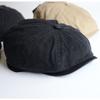 Men Big Head Newsboy Cap Peaky Hat Vintage Casual Cotton Cap Solid Berets England Visor Big Gatsby Flat Hat Detective Hats