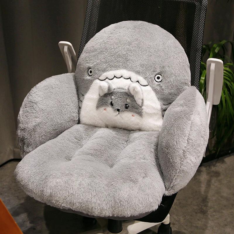 

Зимняя толстая подушка Little Fox Toot Toot Cat Подушка для стула в спальню со спинкой One Office Long Sitting Butt Cushion Dormitory 60x40cm