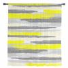 Geometric Line Paint Yellow Sheer Curtains for Living Room Decoration Window Curtains for Kitchen Tulle Voile Organza Curtains