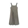LAP Waist-Tight Sleeveless Long Dress Ar2Wo468