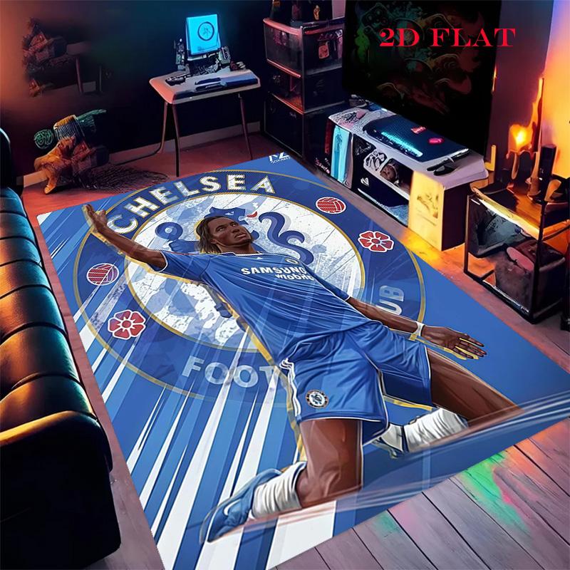 Chelsea FC poster Carpet Rug for Living Room Bedroom Home Sofa Decoration,Kids play Nonslip Floor Mat
