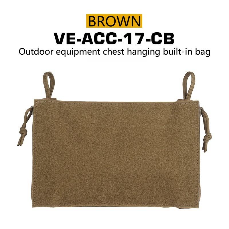 

Chest Hanging Expansion Built-in Bag Chest Rig Accessories Outdoor Equipment Vest Conceal Storage Pocket Camping Airsoft 9.4*5.9