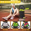 Shoulder Strap Tennis Storage Bag Two Way Zippers Tennis Balls Holder Bag  Racket Sports