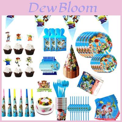 Toy Story Buzz Woody Bo Peep Birthday Party Supplies Featuring Colorful Plates Cups And Banners For Ultimate Celebration