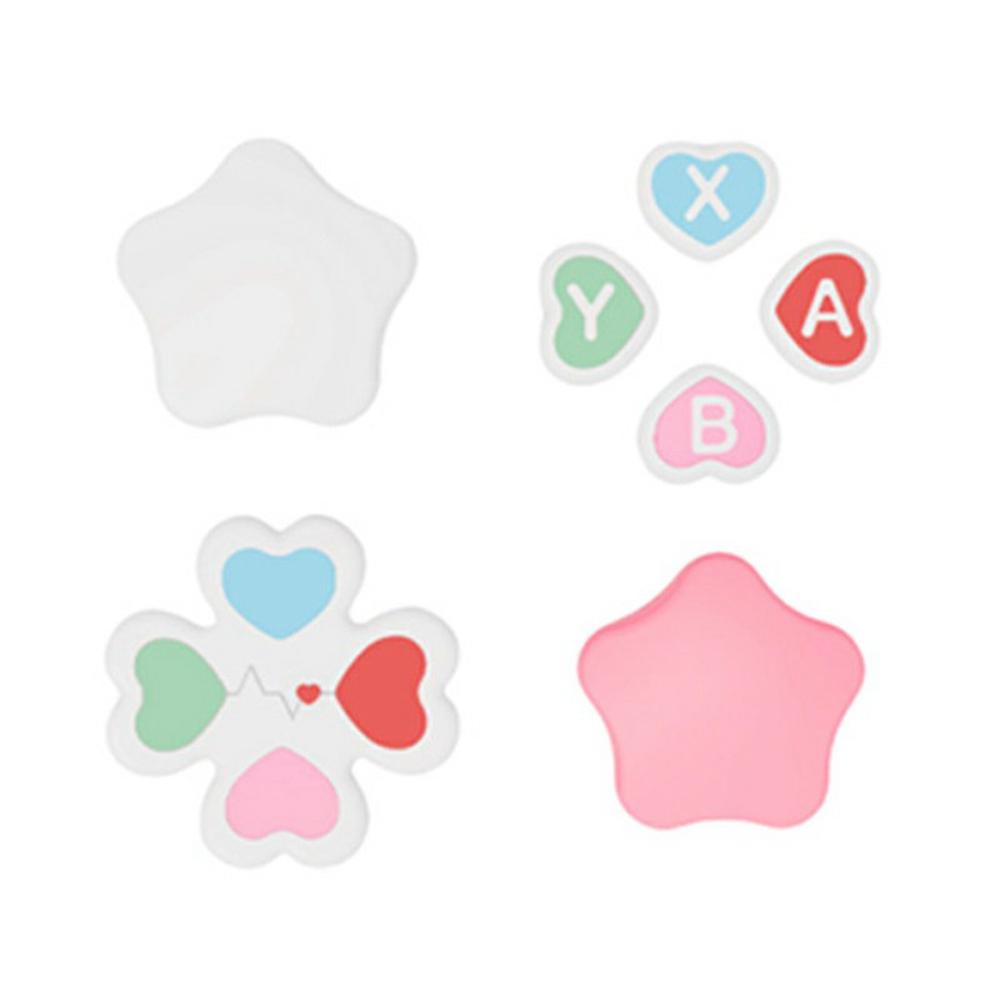 For Nintendo Switch 2 Silicone Joystick Caps Cute Button Sticker Set Game Controller Accessories