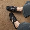 Mode 2025 Draußen Sommer Damen Pantoletten Echtes Leder Damen Schuhe Zehenbedeckt Klobiger Mittelhoher Absatz Hausschuhe Prägnante Moderne Hausschuhe Sandalen