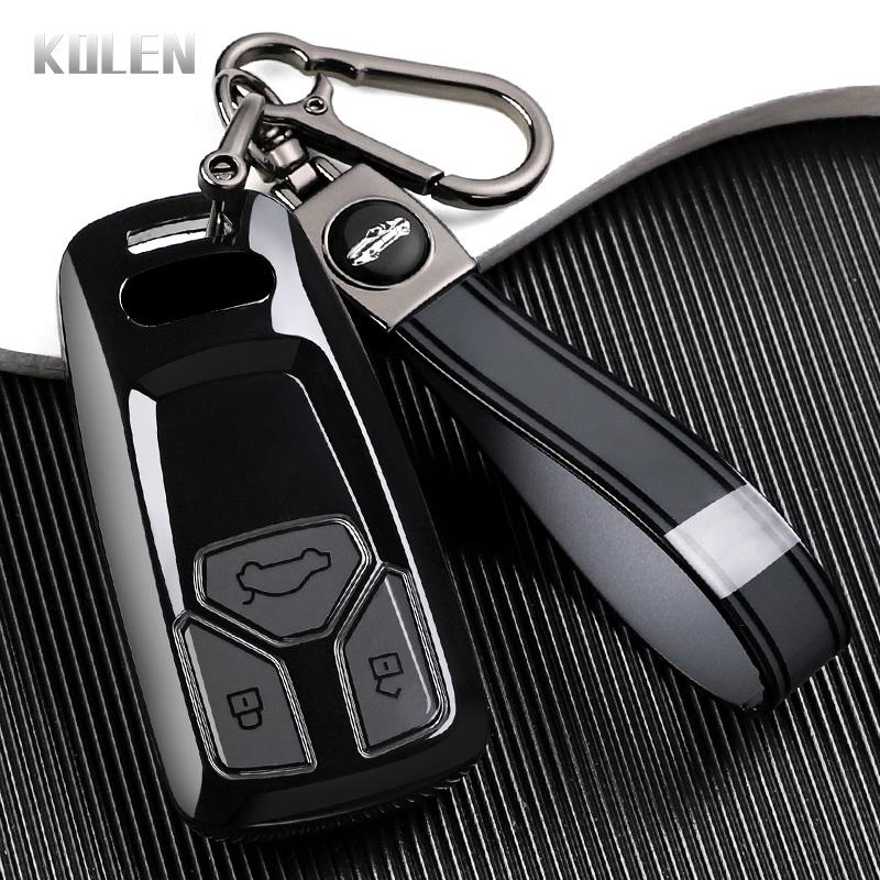 Premium TPU Car Remote Key Case Cover Shell for A4 B9 A5 A6L A6 S4 S5 S7 8W Q7 4M Q5 TT TTS RS Coupe Keychain Accessories