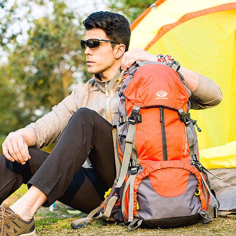 70L Hiking Travel Backpack Men Women Outdoor Waterproof Large Capacity Mountaineering Backpacks Multi-function Camping Bag