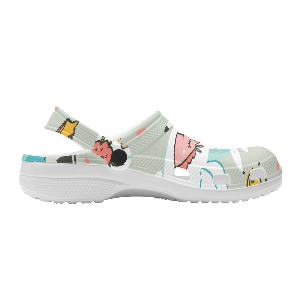 Cartoon Printed EVA Clogs Sandals Unisex Flexible Breathable Slip On Casual Slippers Soft Sole Summer Shoes Daily Comfort Wear