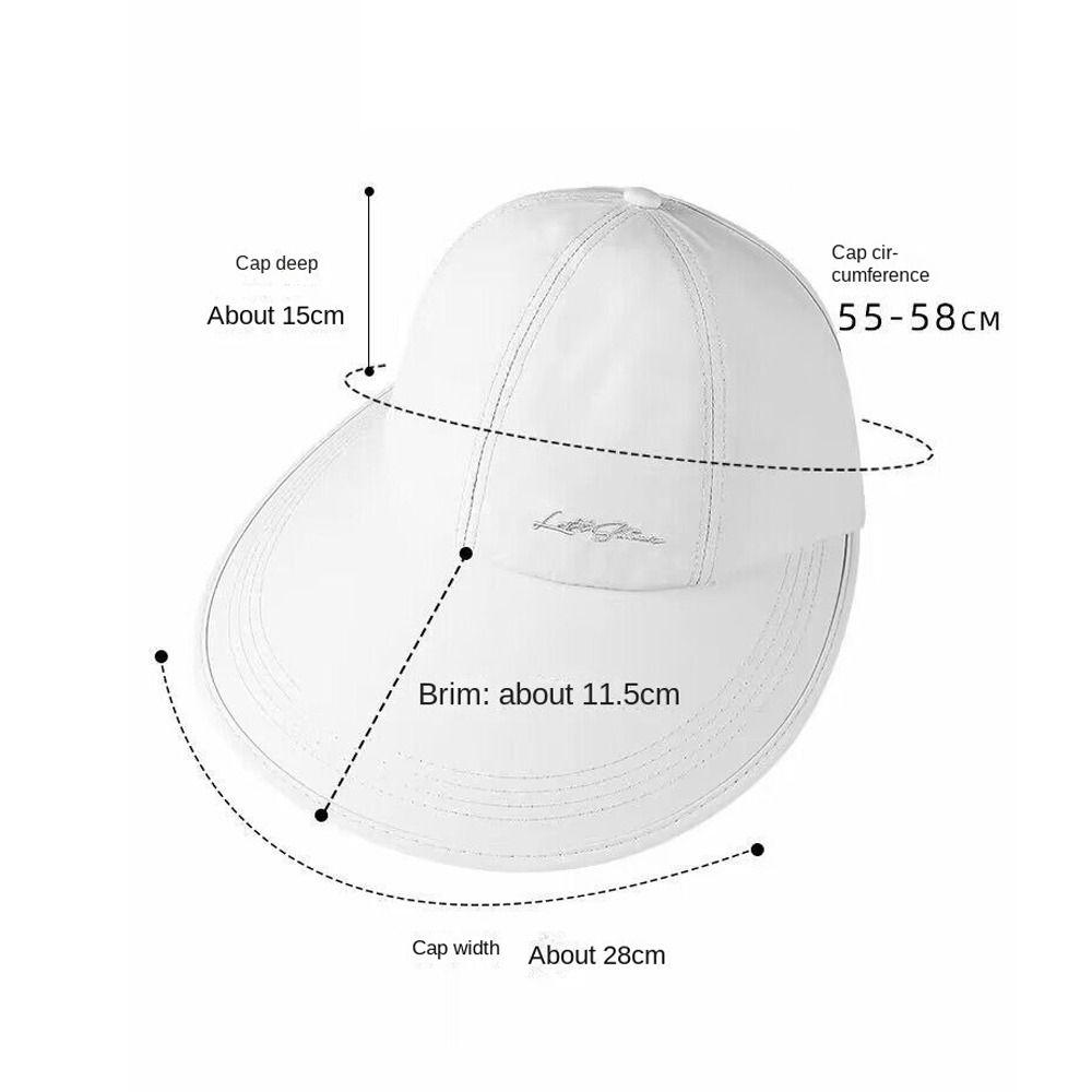 Breathable Sun Hat Foldable Peaked Cap Fashion Ponytail Hat  Outdoor Sports