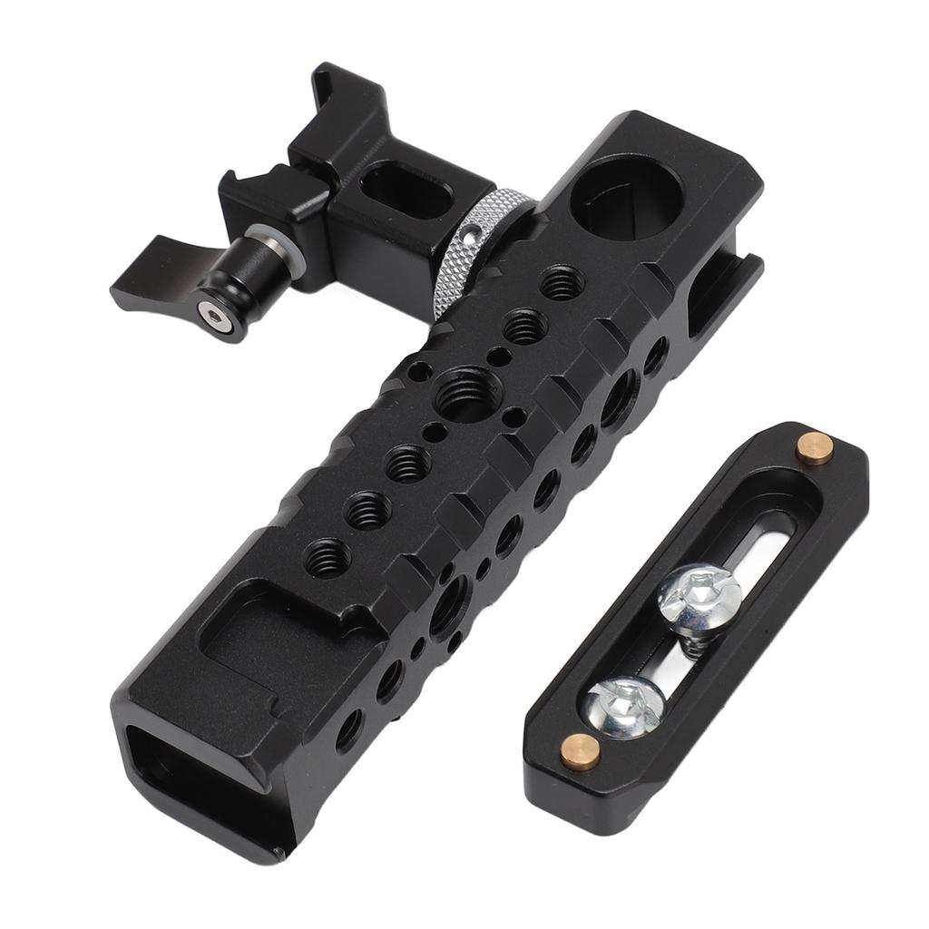 Camera Cage Top Handle Grip Universal Camera Rig Top Grip with Removable Slider 1 4 3 8 Inch Screw Hole Cold Shoe Mount