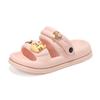 Fashion New Fashion Patch Women's Sandals Summer Comfortable Platform Shoes Beach Outside Pink Slides Thick Sole Non-slip Beach Slippers