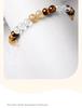 Yellow Tiger Eye & White Crystal Retro Bracelet - Light Luxury Niche Design for Women