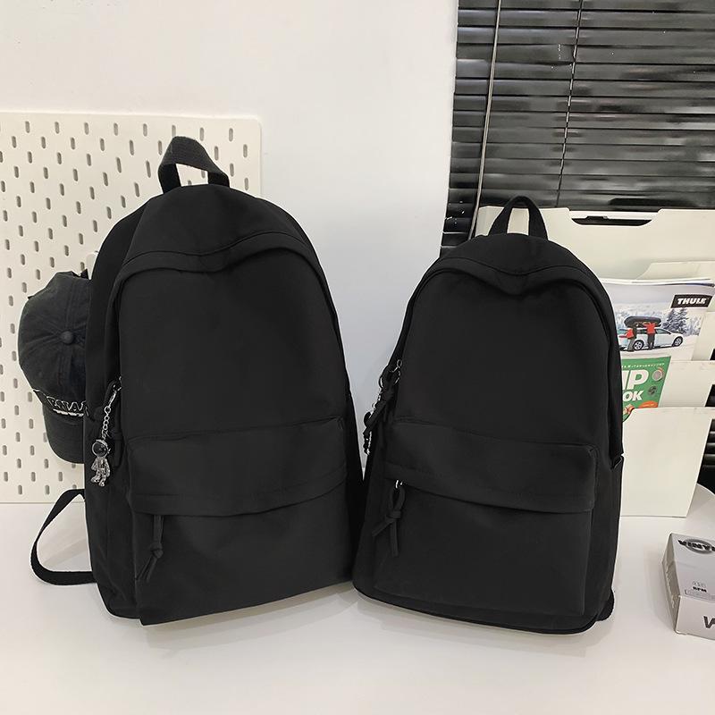 Herren Rucksack mit großem Fassungsvermögen Damen Rucksack einfarbig Studenten Schultasche