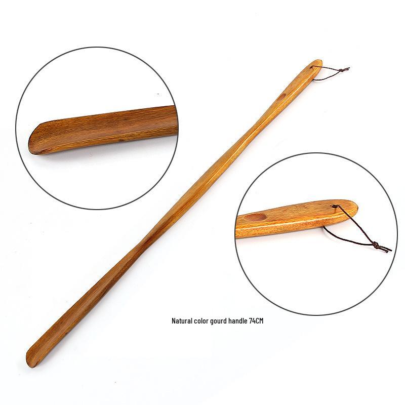 75cm Wooden Shoehorn | Easy Shoe Lifter & Adjustable Handle for Convenient Use