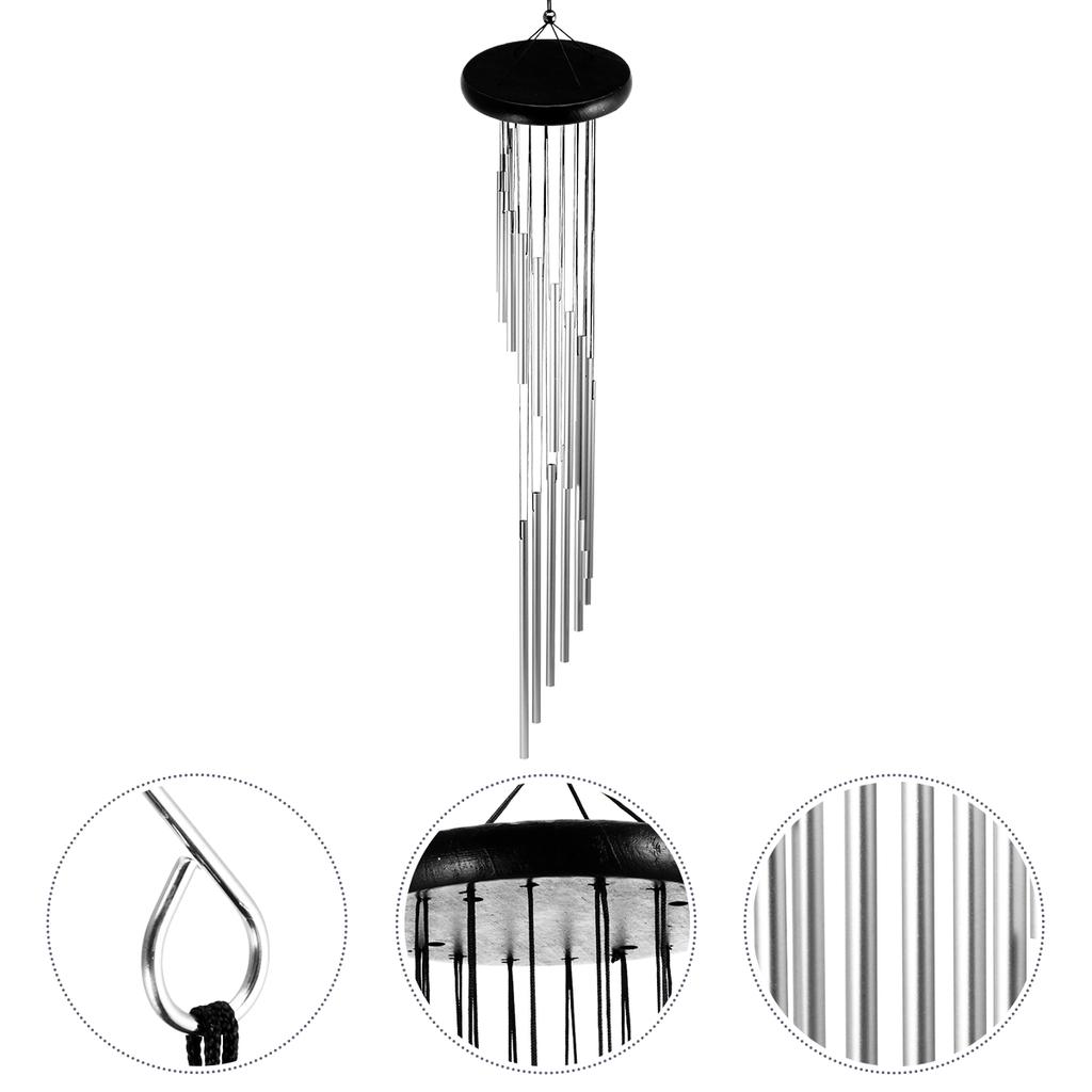 Wind Chime Artistically Beautiful Decor Bell Hanging Pendant Gift Chimes Rotating Wood Alloy Decoration