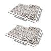 Thick Plush Pet Bed Mat Non-Slip Striped Plush Dog Mat Durable Cat Sleeping Pad  Home Indoor Use
