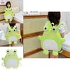 Entzückender grüner Nylon-Frosch-Rucksack für Kinder Jungen und Mädchen Atmungsaktive Träger