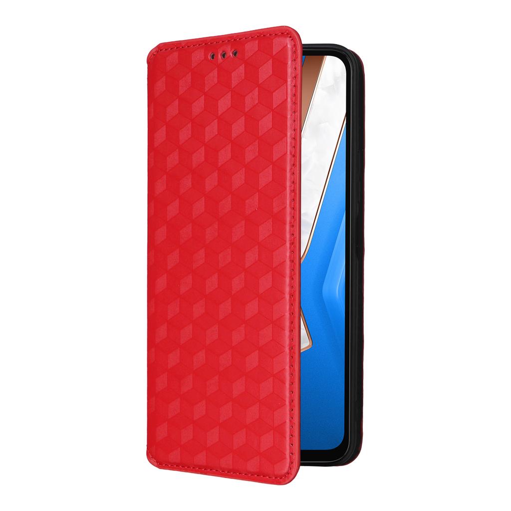 For Vivo Y29 4G/T4x 5G Case Wallet Rhombus Imprinted Leather Phone Cover