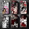 NaNa Osaki Anime Zachte Telefoonhoes voor iPhone 16 16E 17 Air 15 Pro Max 14 Plus 13 Mini 11 12 7 Zwarte Hoes Achterkant