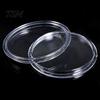 Coin Protector 10Pcs Clear Transparent Plastic Round Capsule Collecting Storage Box Case Holder