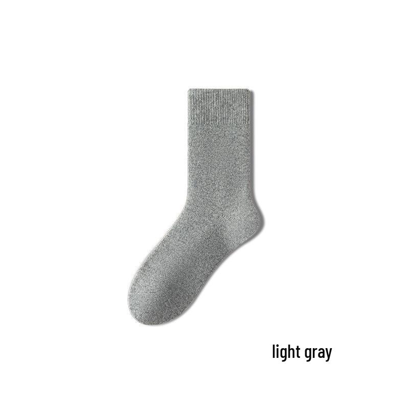 Women's Thick Plush Wool Mid-Tube Socks for Autumn & Winter Sleeping