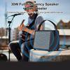 Rowin 30W Electric Guitar Amplifier with OTG and Rechargeable Portable Acoustic Guitar Amplifier with Reverb and Chorus Mic Aux and Headphone Jack for