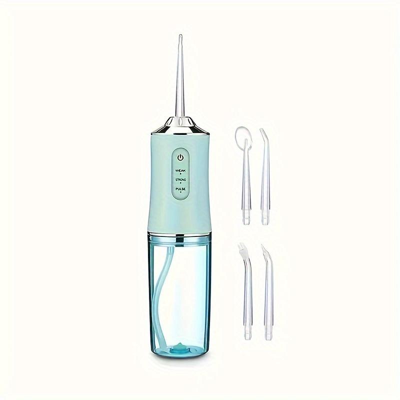 USB charging oral irrigator, 360 ° rotating nozzle - deep cleaning of teeth and gums, interchangeable head, suitable for home an