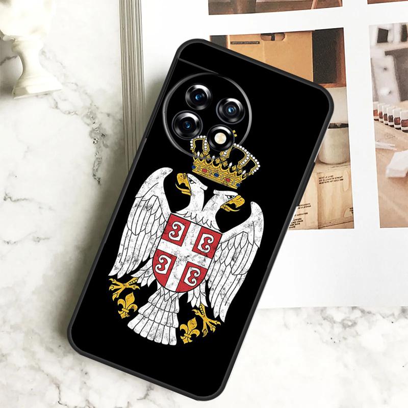 Flag of Serbia Serbian Case For OnePlus 12 12R 11 9 10 Pro 10R 9R 8T 10T Nord 3 CE 2 Lite 2T N10 N20 N30 CE4 Cover