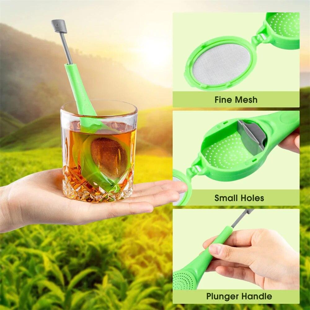 1ks Čajové sítko na sypaný čaj Stojan do šálků nebo hrnků Síťka Nerezová ocel pro louhování Filtrační sítko pro louhování