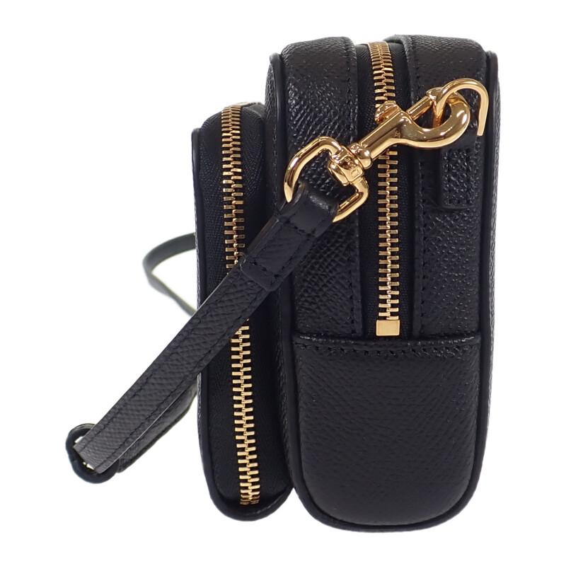 Dior S7431UBAE Shoulder Bag Black Leather Women