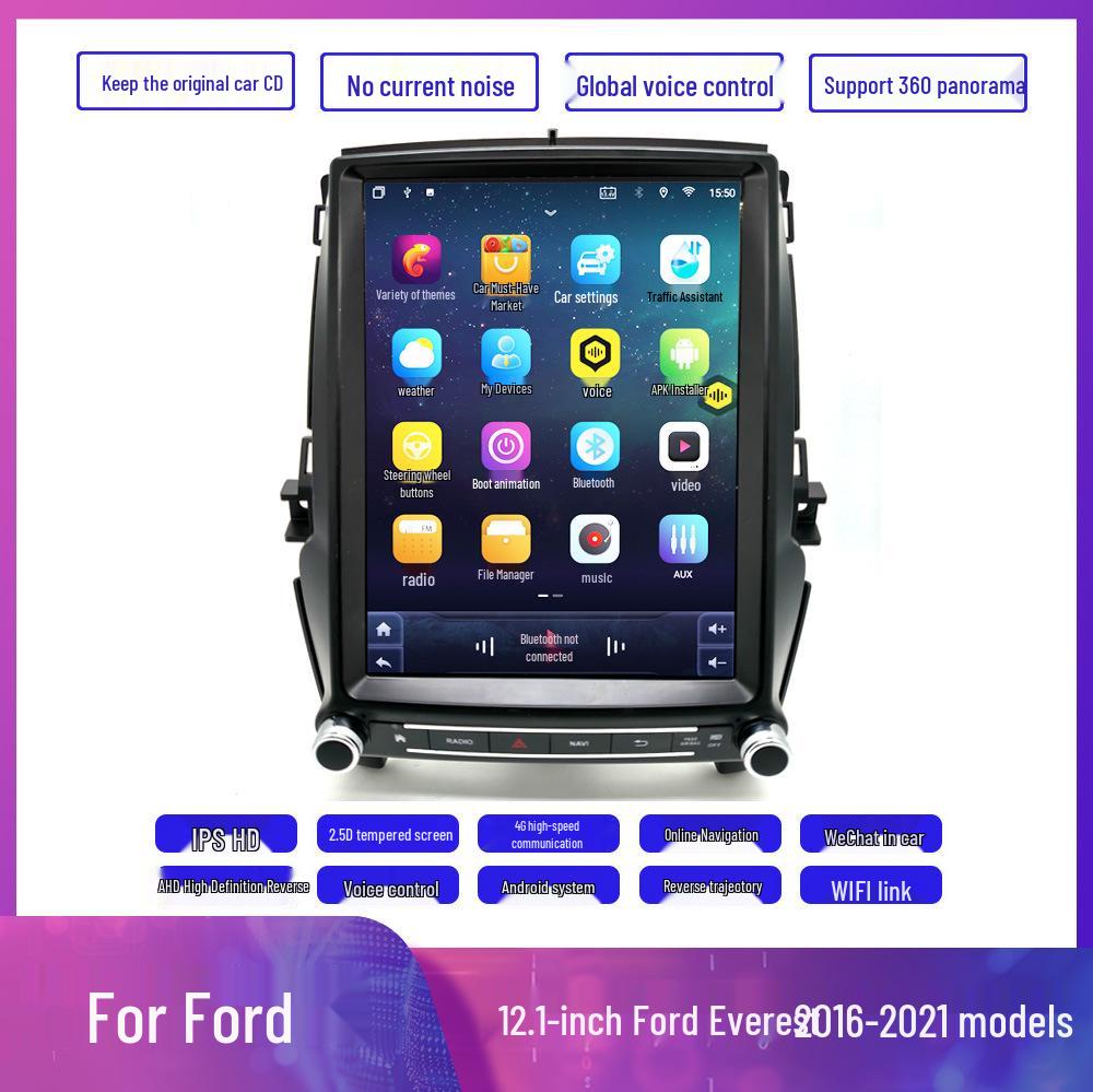12.1" Android Navigation & Control System with CarPlay for 2016-2021 Ford Everest