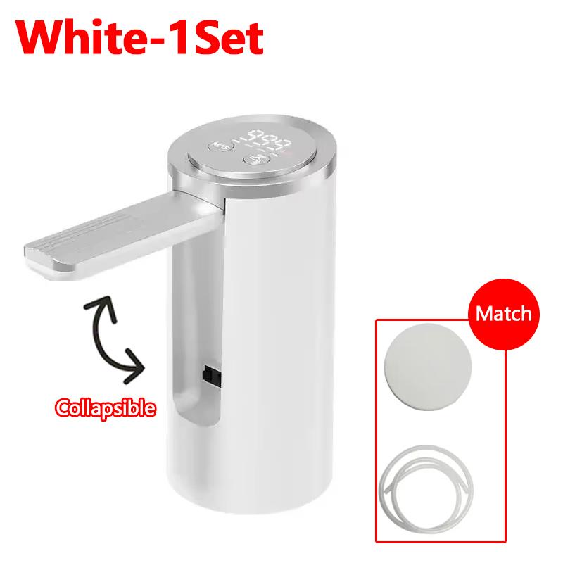 Foldable Electric Water Dispenser Pump TYPE C Charging Automatic Bucket Pump with Long Battery Life for Home Office Outdoor Use