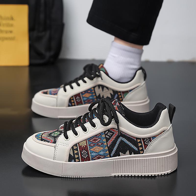 Shoes men's shoes board shoes men's new spring and summer breathable casual low-top retro teen flat-bottomed sneakers men