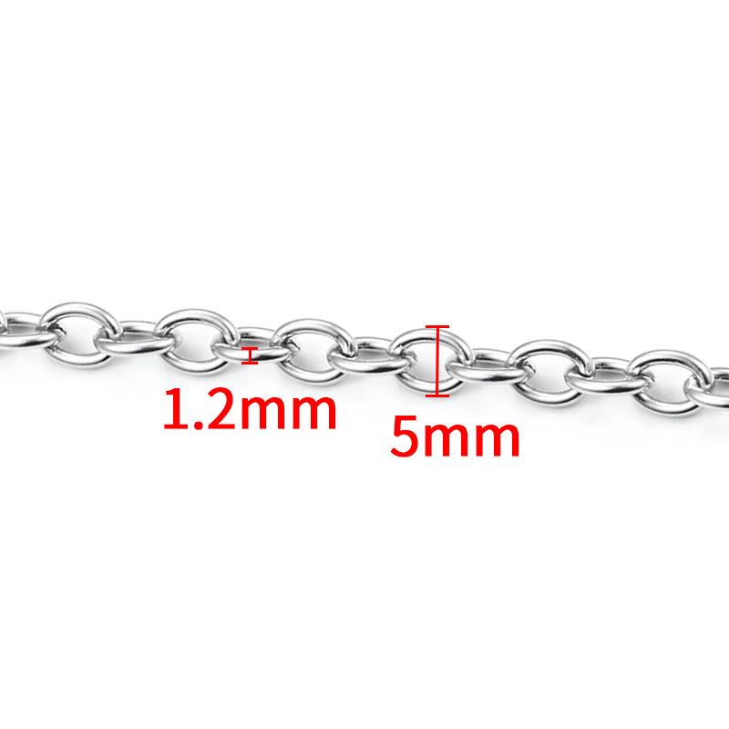 Stainless Steel Gold Chain for DIY Jewelry: Necklace & Bracelet Fashion Accessory