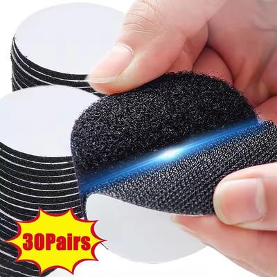 5-30 Paare Starker Selbstklebender Klettverschluss Nylon Haken Punkte Aufkleber Klebeband Auto Teppichband Bodenmatten Klettband Aufkleber