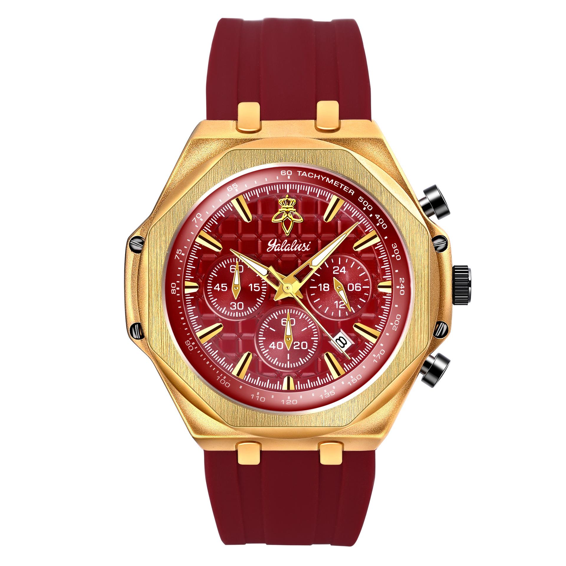 Multifunctional Sports Men S Watch Three Eyes Six Pins Royal Oak Men S Watch