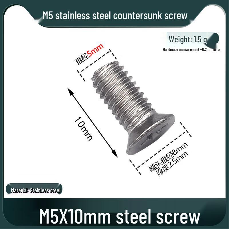 Shengbei Fingerprint Lock M5x25mm Countersunk Screws