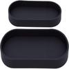 2Pcs Soft Storage Tray Silicone Desktop Holding Tray Space Saving Organizer Tray  Vanity Table Use