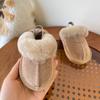 Baby Samtschuhe, Winter neue Baumwollschuhe, Mädchen warme Baumwollpantoffeln, Baby weich besohlte Lauflernschuhe