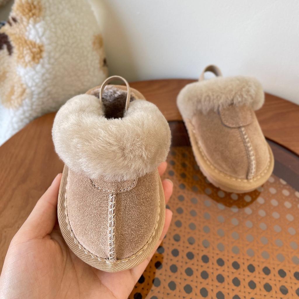 Baby Samtschuhe, Winter neue Baumwollschuhe, Mädchen warme Baumwollpantoffeln, Baby weich besohlte Lauflernschuhe