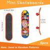 Mini Finger Skateboard For Kids And Adults, Random Designs For Finger Coordination Training, Stress Relief And Party Favors