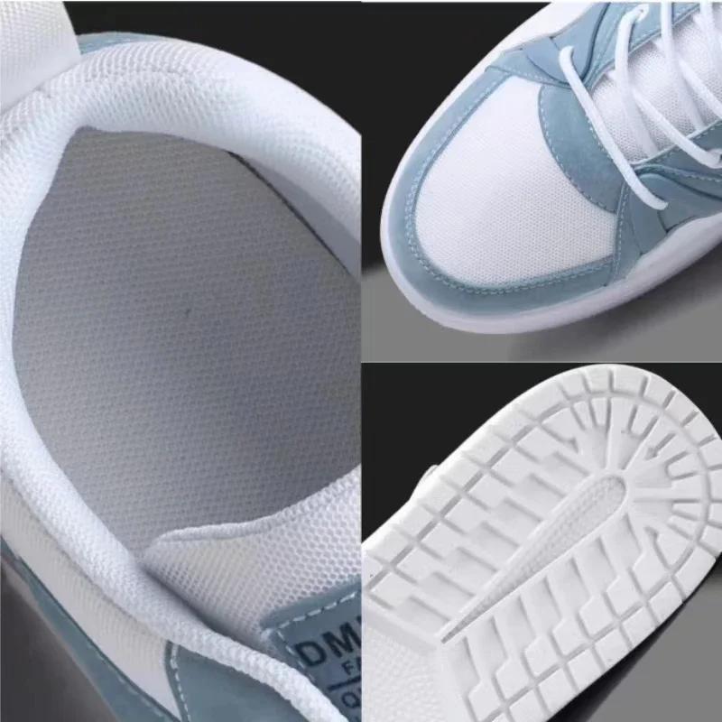 Fashion New Men's Casual Sneakers Mesh Fashion Lace-up Skateboard Shoes Student Comfortable Sneaker Men Vulcanized Shoes Tenis Masculino