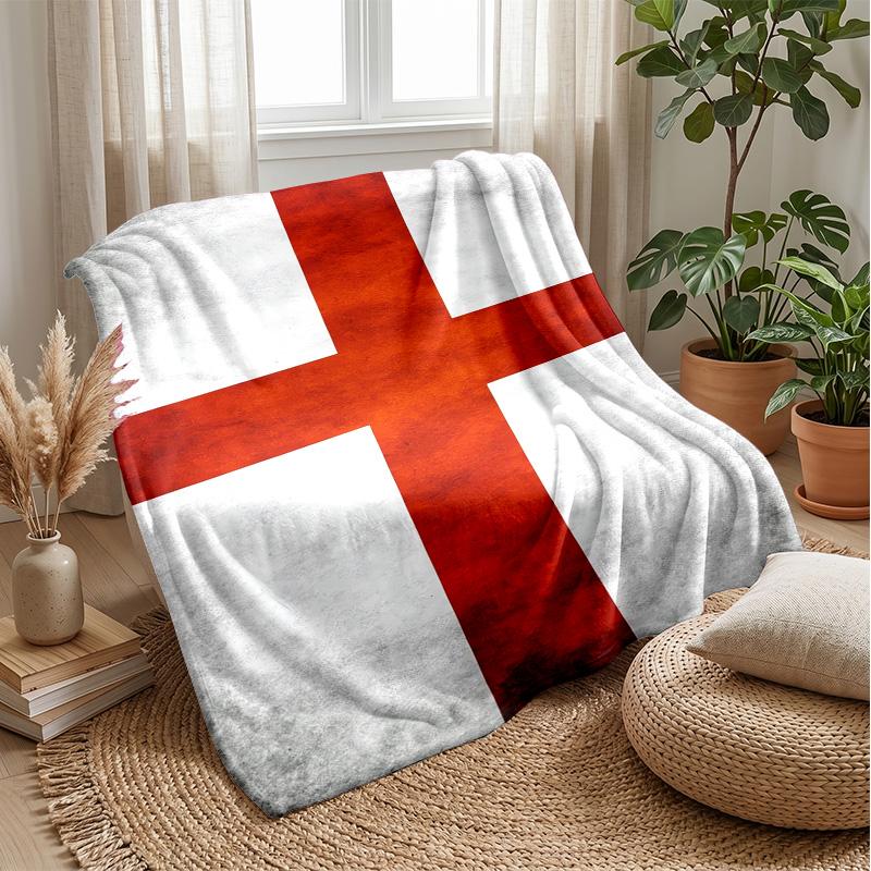 England national football team Theme blanket Soft Flannel Blanket Plush Throw Blanket Cozy Sofa Bed Blanket for Home Decor