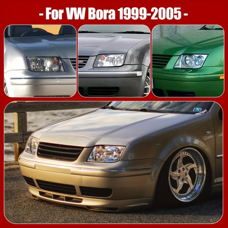 Autoscheinwerferabdeckung Passend für Volkswagen VW Bora Jetta MK4 1999 2000 2001 2002 2003 2004 2005 Transparente Autoscheinwerferabdeckung