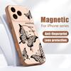 White Marble Pattern Case For iPhone 17 Pro Max Magnetic For Magsafe Hybrid Slim Matte Cover For iPhone 16 15 14 13 Pro Max