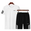 Men's Quick-Dry Summer Sports Set: Breathable Short Sleeve T-Shirt & Five-Point Shorts for Running