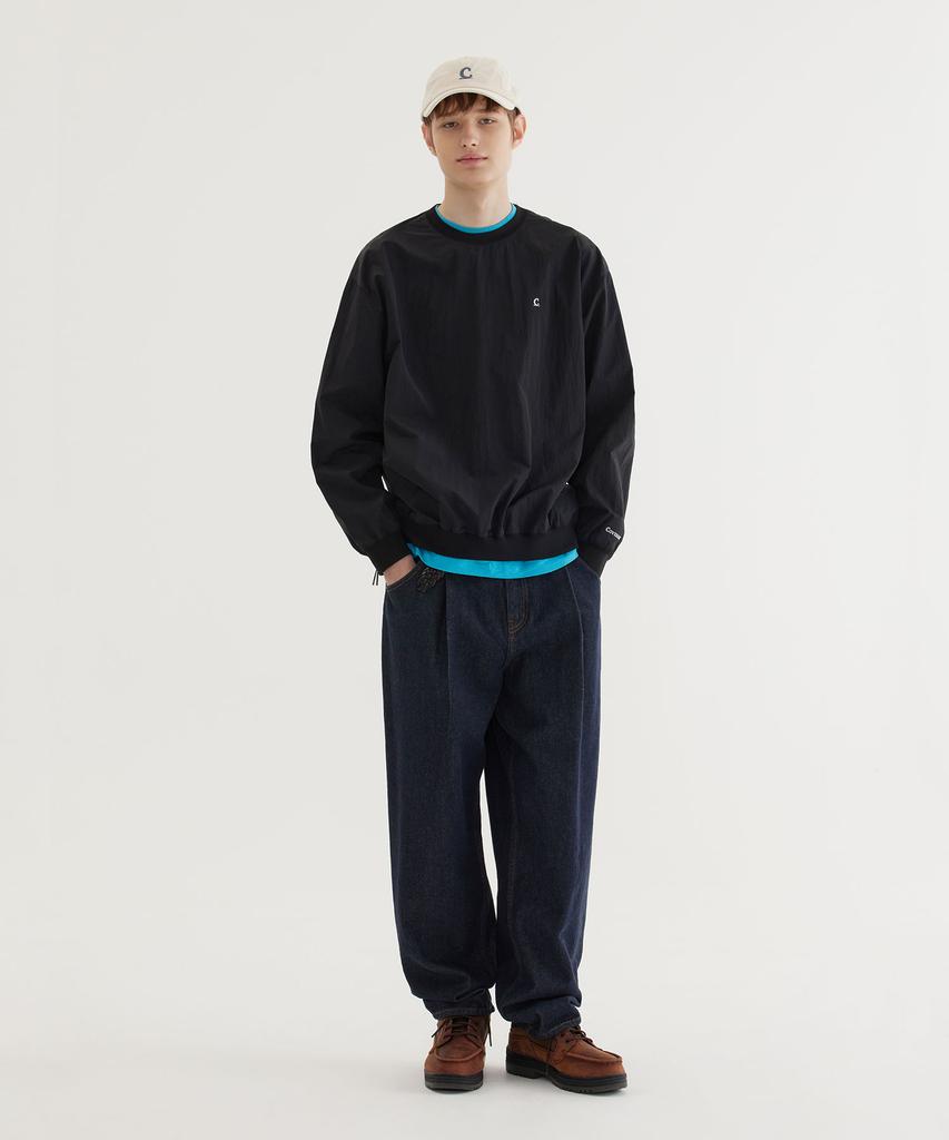 COVERNAT Woven Utility Sweatshirt Black