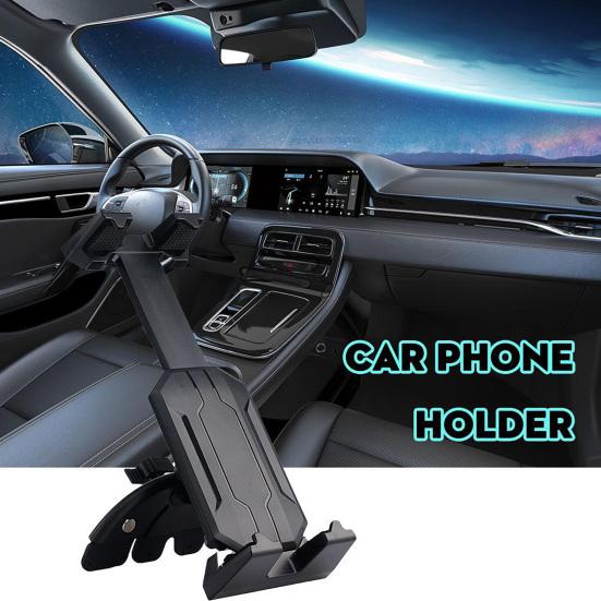 Universal C.D Slot Phone Mount 360 Degrees Adjustable Car Holder for Phones Tablets Hands-Free Dashboard Stand