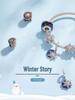 Yin Ziyun White Gold Snowflake S925 Silver Beads BSC368